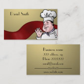 Carte De Visite Le chef approuvent (Devant / Derrière)