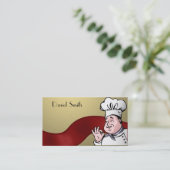 Carte De Visite Le chef approuvent (Debout devant)