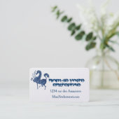 Carte De Visite Le cheval bleu (Debout devant)