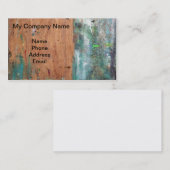 Carte De Visite Le chevalet du peintre d'art avec des couleurs (Devant / Derrière)