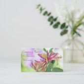 Carte De Visite Le chèvrefeuille fleurit la photo (Debout devant)