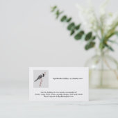 Carte De Visite le chickadee, visitent ma galerie chez (Debout devant)