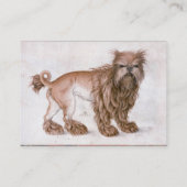 Carte De Visite LE CHIEN / Affenpinscher, noir blanc (Dos)