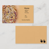 Carte De Visite Le chien hirsute (Devant / Derrière)
