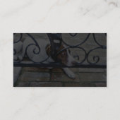 Carte De Visite Le chien sur le travail de main de fer (Dos)