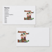 Carte De Visite Le chiffre lecture de bâton d'enfants est (Devant / Derrière)