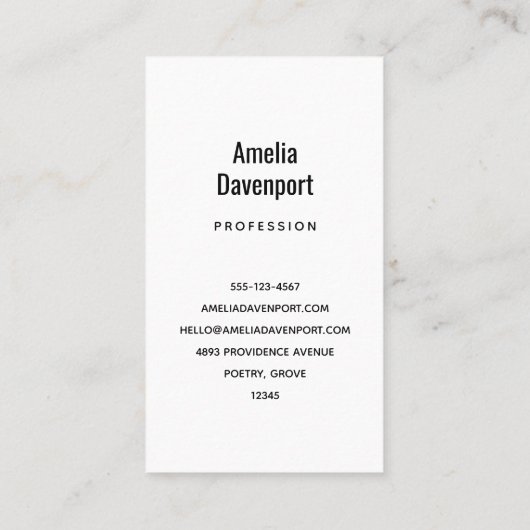 Carte De Visite Le chou renard dans une forêt verte (Dos)