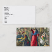 Carte De Visite Le Christ nettoie le temple, d'un b imprimé par (Devant / Derrière)
