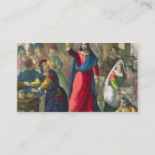 Carte De Visite Le Christ nettoie le temple, d'un b imprimé par (Dos)