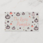 Carte De Visite Le Citrouille rustique (Devant)