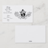 Carte De Visite Le Claddagh (noir) (Devant / Derrière)