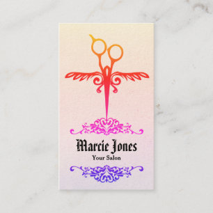 Carte De Visite le coiffeur de styliste en coiffure cisaille le