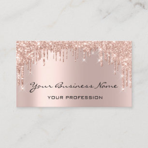 Carte De Visite Le coiffeur Nails Makeup Eyelash Rose Gold