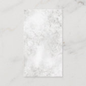 Carte De Visite Le collage argenté de photo d'alimentation (Dos)