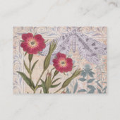 Carte De Visite Le collage des Fleurs sauvages et des insectes de  (Dos)