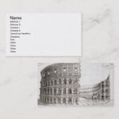 Carte De Visite Le Colosseum, construit dans l'ANNONCE 80 (Devant / Derrière)