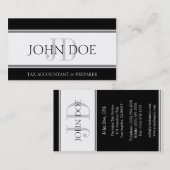 Carte De Visite Le comptable d'impôts barre W/W (Devant / Derrière)