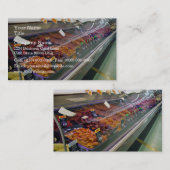 Carte De Visite Le comptoir de la viande fraîche au supermarché (Devant / Derrière)