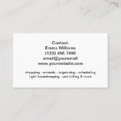 Carte De Visite Le concierge (Dos)