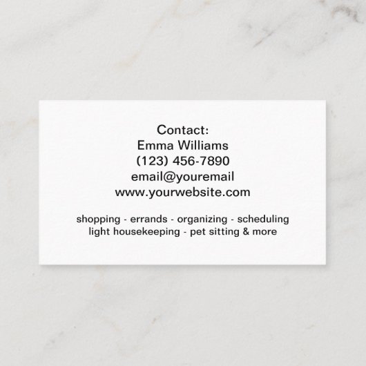 Carte De Visite Le concierge (Dos)