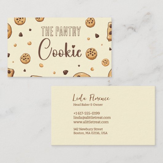 Carte De Visite Le cookie de la Pantry (Devant / Derrière)