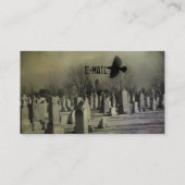 Carte De Visite Le Corbeau des cimetières (Dos)