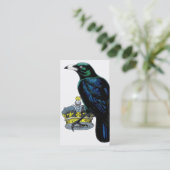 Carte De Visite Le corbeau vole la couronne du roi. (Debout devant)