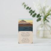 Carte De Visite Le coucher du soleil japonais frais de Fuji de (Debout devant)