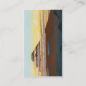 Carte De Visite Le coucher du soleil japonais frais de Fuji de (Dos)