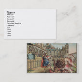 Carte De Visite Le courage de Pepin (714-68), gravé par le Ba de (Devant / Derrière)