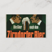Carte De Visite "Le Craving pour la bière de Zirndurfer" (lithium (Dos)