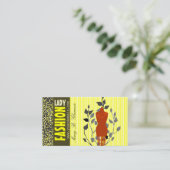 Carte De Visite Le créateur de mode Motif Léopard (Debout devant)