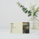 Carte De Visite Le cri Edvard Munch Art Expressionniste Moderne (Debout devant)