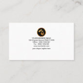 Carte De Visite Le cristal polygonal vert simple ombrage le (Dos)