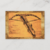 CARTE DE VISITE LE CROSSBOW GÉANT ET LA MACHINE POUR FABRIQUER DES (Dos)