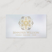 Carte De Visite Le cube de Metatron dans la fleur de lotus (Devant)