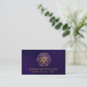 Carte De Visite Le cube de Metatron dans une fleur de lotus (Debout devant)