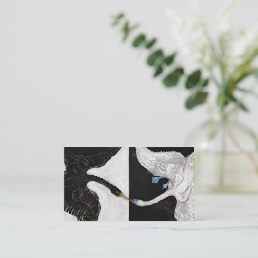 Carte De Visite Le cygne, no 1 de Hilma af Klint (Debout devant)