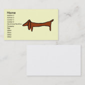 Carte De Visite Le Dachshund (Devant / Derrière)