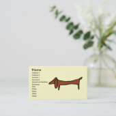 Carte De Visite Le Dachshund (Debout devant)