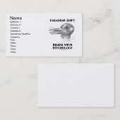 Carte De Visite Le décalage de paradigme commence par la (Devant / Derrière)