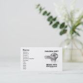 Carte De Visite Le décalage de paradigme commence par la (Debout devant)