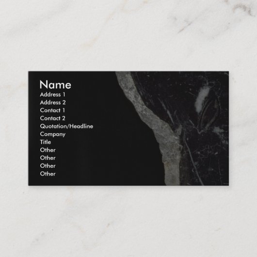 Carte De Visite Le défaut d'Andrea solide de roche (Devant)