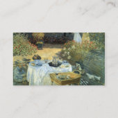 Carte De Visite Le déjeuner par Claude Monet (Dos)