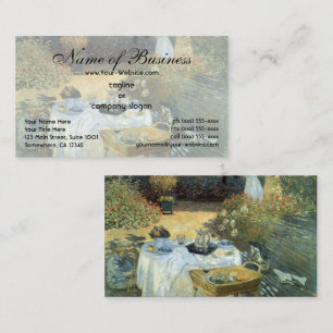Carte De Visite Le déjeuner par Claude Monet