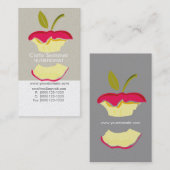 Carte De Visite Le diététicien NutriTionist de la pomme perd la sa (Devant / Derrière)