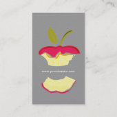 Carte De Visite Le diététicien NutriTionist de la pomme perd la sa (Dos)