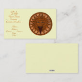 Carte De Visite Le Dieu du Soleil (Ra) (Bronze) (Devant / Derrière)