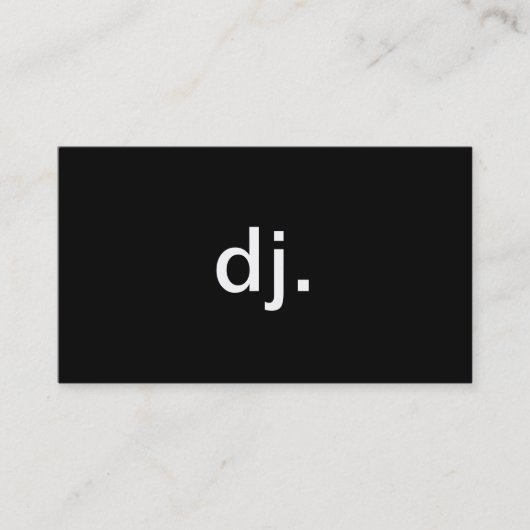 CARTE DE VISITE LE DJ (Devant)