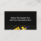 Carte De Visite Le DJ coloré (Dos)